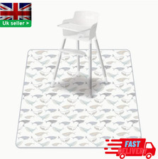 Large Highchair No Mess Floor Splash Mat/Table Protector-100% polyester