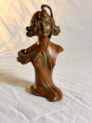 Vintage spelter bust a - spelter,
