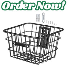 Iron Wire Bike Basket Front
