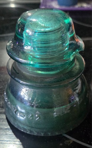 Vintage telephone pole glass - telephone,