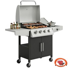 Outsunny 4+1 Burner Gas BBQ
