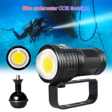 Diving LED Flashlight Photograph Video Red Blue Light Underwater 80m Torch Lamp