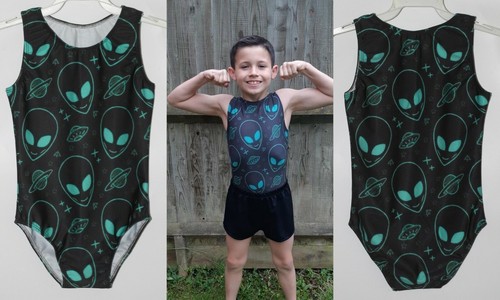 Alien boys gymnastics leotard - alien,