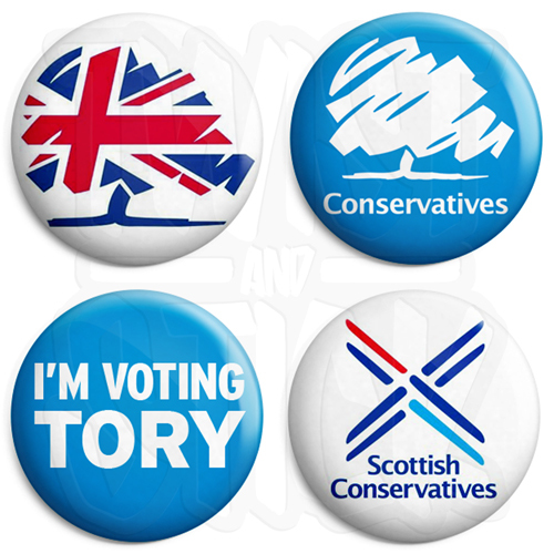 Conservative badge 25mm button - conservative,