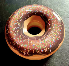 Doughnut Donut Shaped Biscuit Tin Novelty EMPTY