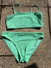 Bnwot Girls Green Bikini From Matalan Age 14 Years With Detachable Straps