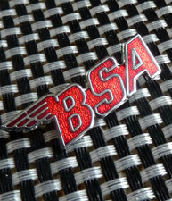 BSA Motorcycle  Red  Enamel