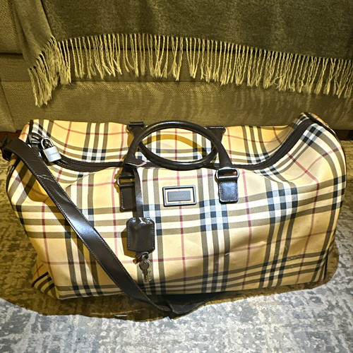 Burberry checked canvas - burberry,