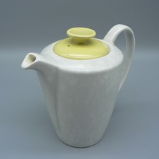 POOLE POTTERY LIME YELLOW & SEAGULL HOT MILK POT 3/4 PINT TWINTONE C103