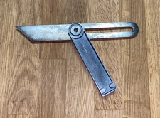 VINTAGE ENGINEERS 7 ” STEEL SLIDING BEVEL CARPENTERS METALWORKING OLD TOOLS