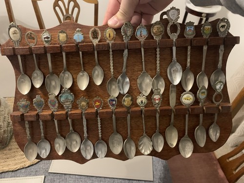 Souvenir spoons with 2 - spoons, 39