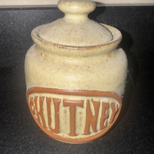 Tremar pottery chutney pot - pottery,