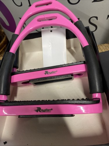 Flexi stirrups pink - stirrups,