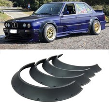 4X Car Fender Flares Extra Wide Body Kit Wheel Arches For 3 Series E30 E36 Coupe
