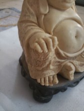 Vintage Ivory Color Buddha Statue