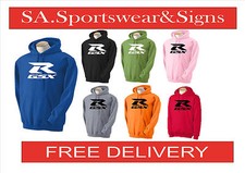 ADULTS  PRINTED GILDAN MOTORBIKE PRINTED GSXR MOTORCYCLE HOODIE S-XL