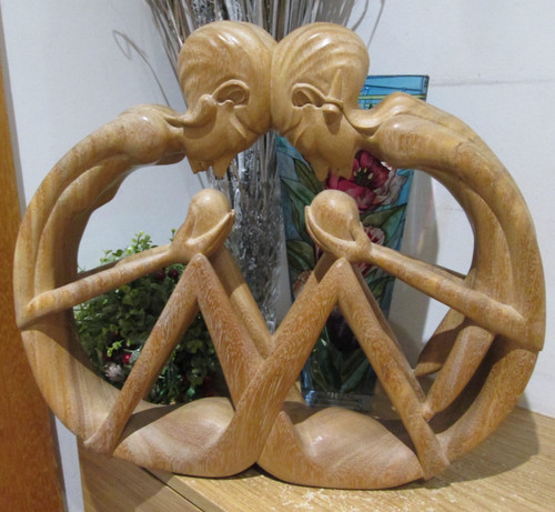 Large indonesian carved wood - indonesian,