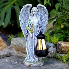 Solar LED Lighted Angel Garden