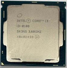 Intel i3 i3-8100 3.60GHz 6M Socket 1151 Quad Core Processor  CPU SR3N5 8th Gen