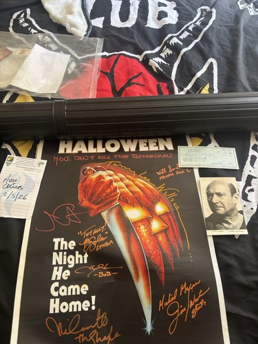Cast signed halloween 1978 - cast,