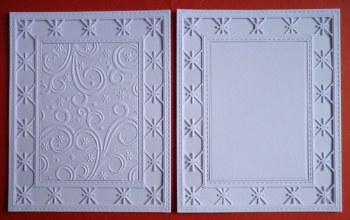 Die cut embossed - cut,