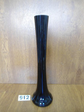 Tall 29 cm Black Art Glass