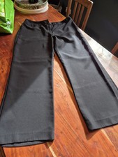 Ladies black wide leg trouser