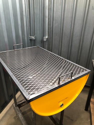 Large oil drum barrel charcoal - large,