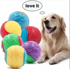 Scooby-Doo Durable Squeaky set of 8 Dog Balls for teeth Cleaning Interactive NEW