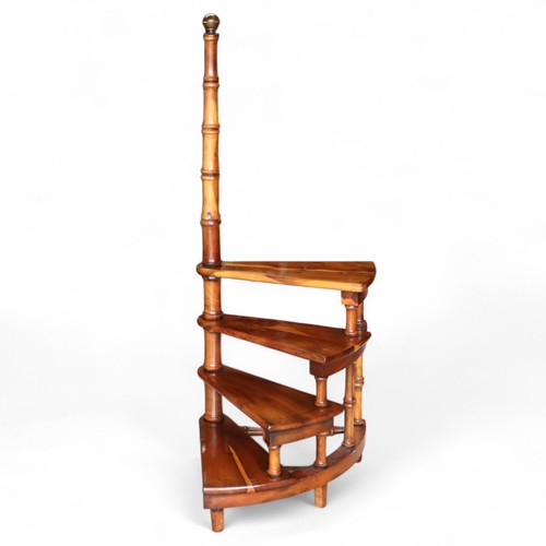 Vintage yew wood spiral - vintage,