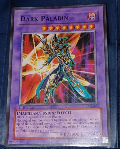 Yugioh card dark paladin 1996 - dark,
