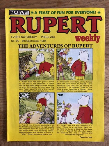 Vintage rupert comic - rupert,