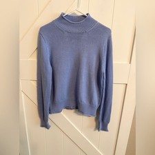 J. Crew M NWT Blue Turtleneck