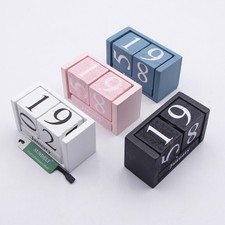 WOODEN BLOCK CALENDAR SHABBY
