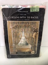 NEW M&S FLORAL ROSE CURTAINS