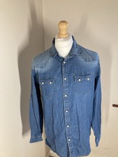 Zara Man Denim Shirt Men's Eu