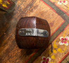 HMS Champion teak napkin ring WWI Grand Fleet Battle of Jutland