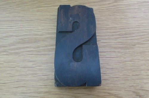 Printers block letterpress - block,