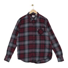 Levis Plaid Shirt Mens Size L