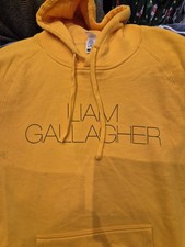 Liam Gallagher 2022 Tour Hoodie Size Largel Yellow Orginal as