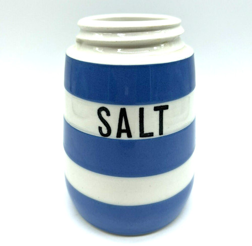 Green cornishware salt - g,