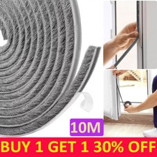 10M Draught Excluder Brush Pile Weather Seal Strip Insulation Door Window Tape