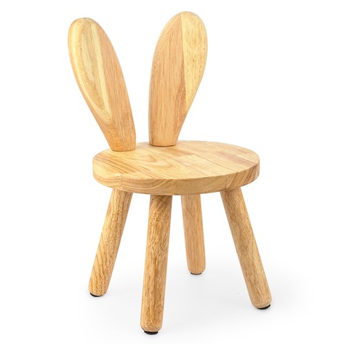 Solid wood rabbit ear stool - solid,