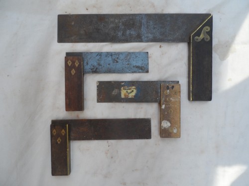 Vintage set squares - set, x4