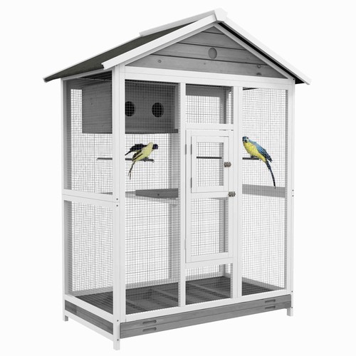 Wooden aviary flight bird - flight, cage