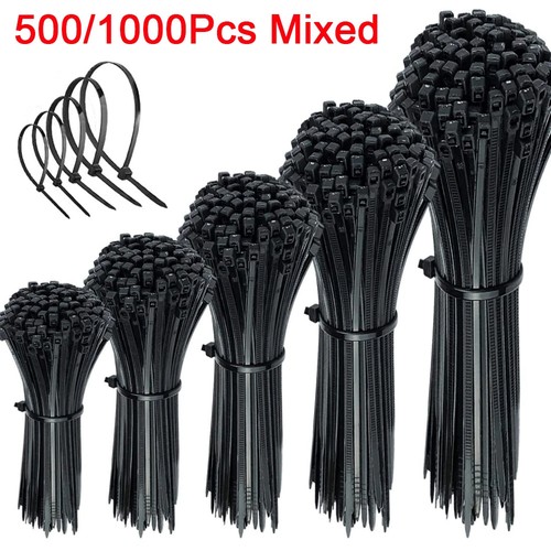 Black cable ties zip - cable,