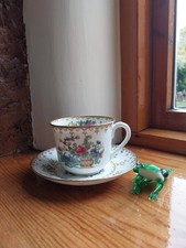 BEAUTIFUL  COPELAND SPODE CHINESE ROSE TEA CUP TRIO - CUP, SAUCER SIDE PLATE