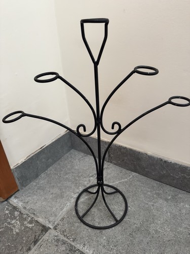 Vintage wrought iron vase - vintage,