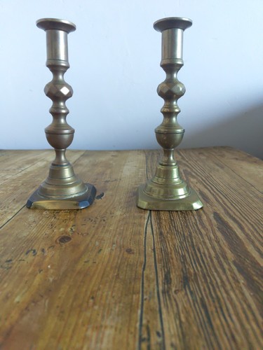 Vintage brass candlesticks - vintage,