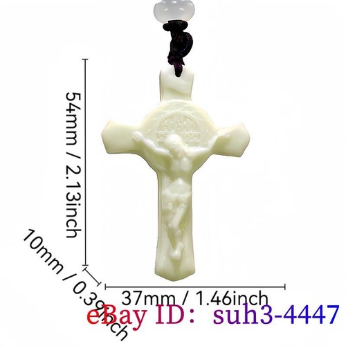 Natural real jade cross - natural,
